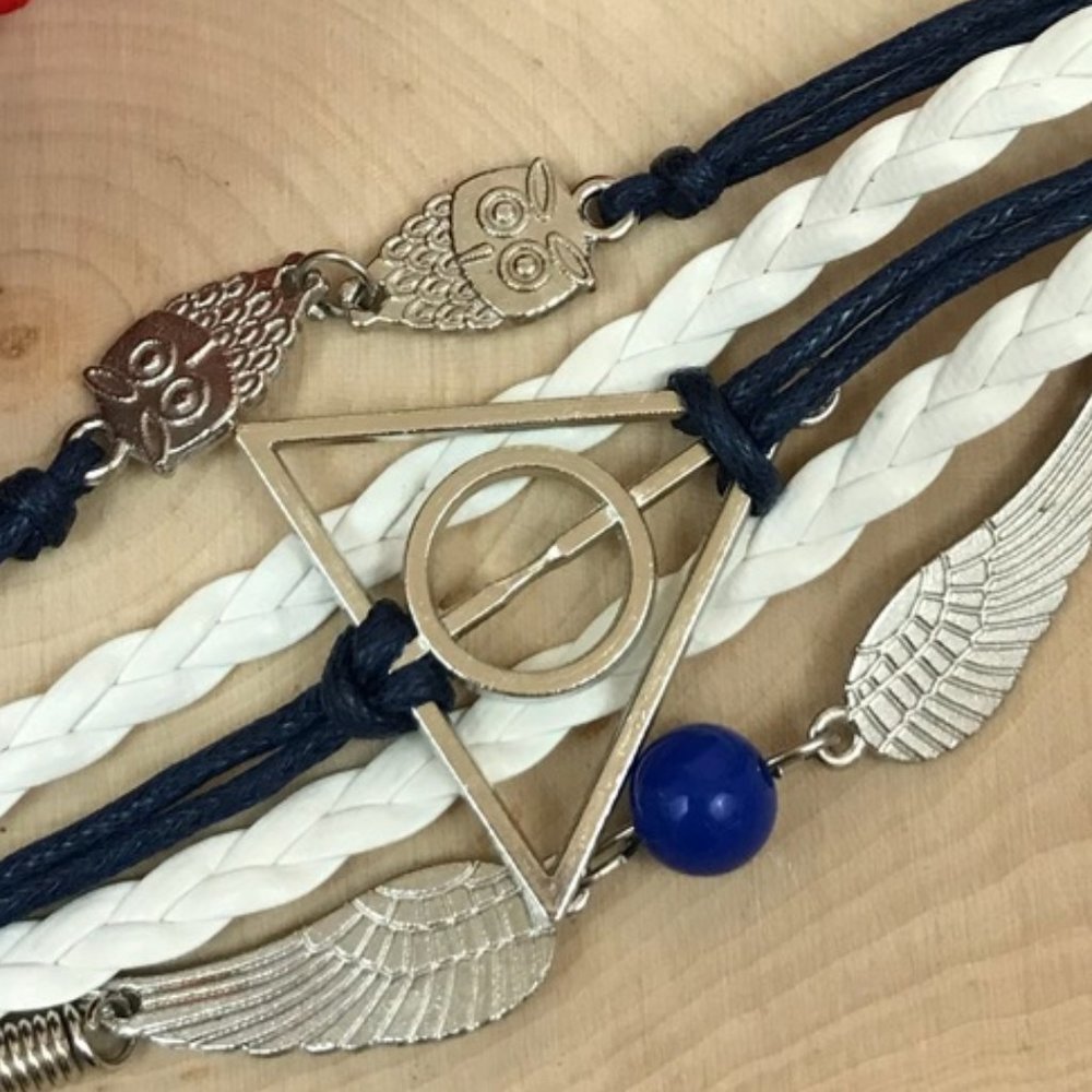 1-Bracelet Harry Potter Deathly Hallows Layered.